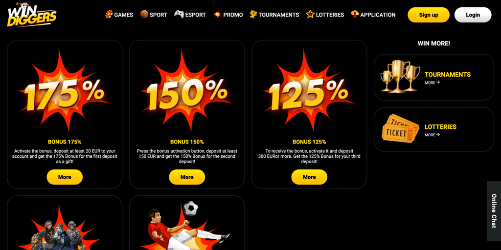 Win Diggers Online Casino Win Diggers Online Casino